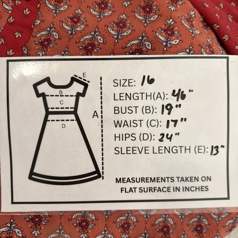 Sharagano Mixed Print Ditsy Floral Button Down Dress Size 16 Boho Asymmetrical - Picture 8 of 12